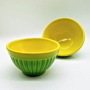 Set of 2 Vintage Haeger 296 USA Pottery Bowls